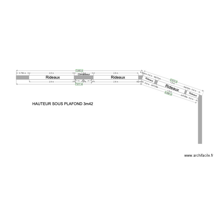 rideaux 200. Plan de 0 pièce et 0 m2