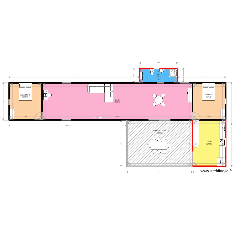 PLAN NICOLAS. Plan de 6 pièces et 155 m2