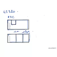 45320 croquis RDC et 1er &eacute;tage