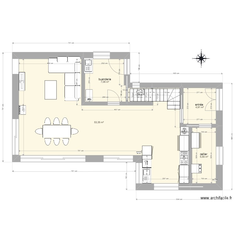 plan rdc. Plan de 0 pièce et 0 m2