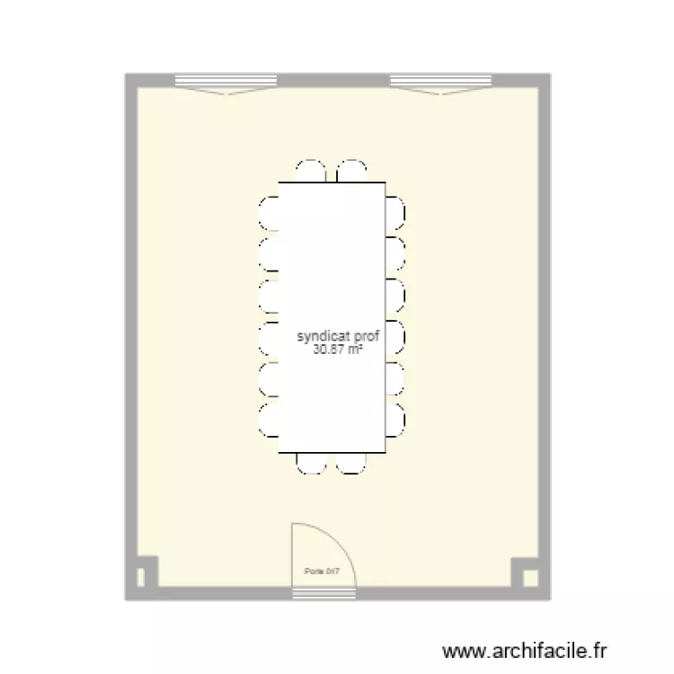 salle syndicat 047. Plan de 