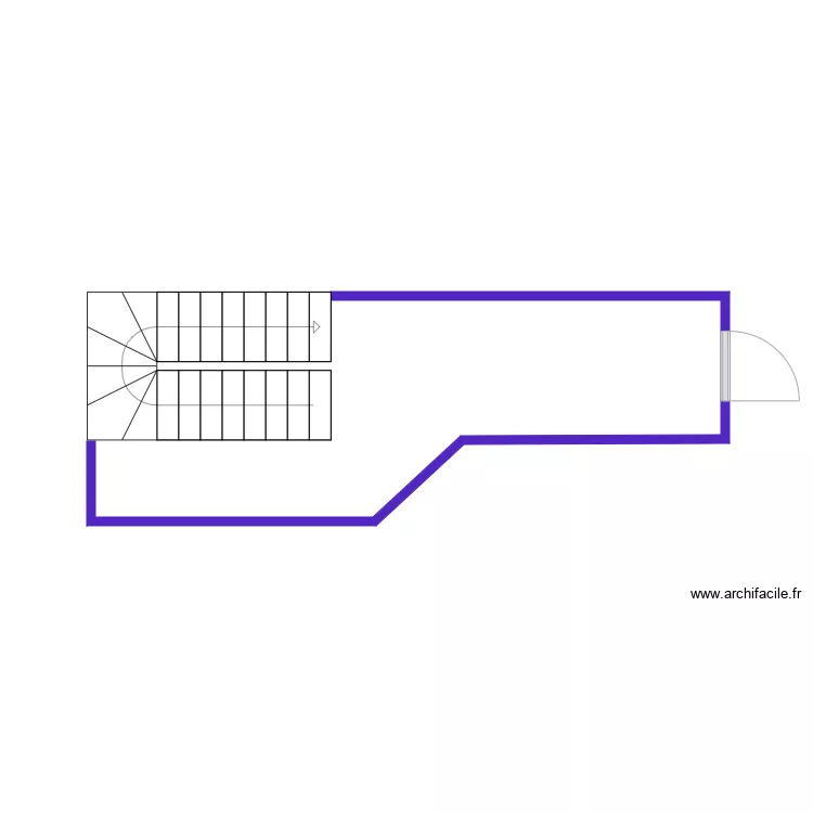 ESCALIER HALL. Plan de 