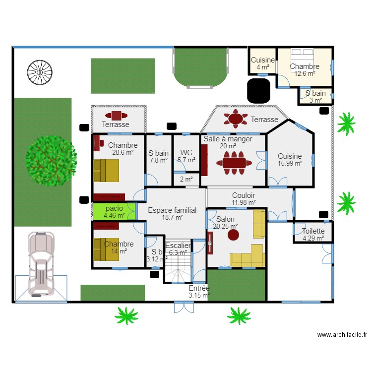 REZ DE CHAUSSE. Plan de 0 pièce et 0 m2