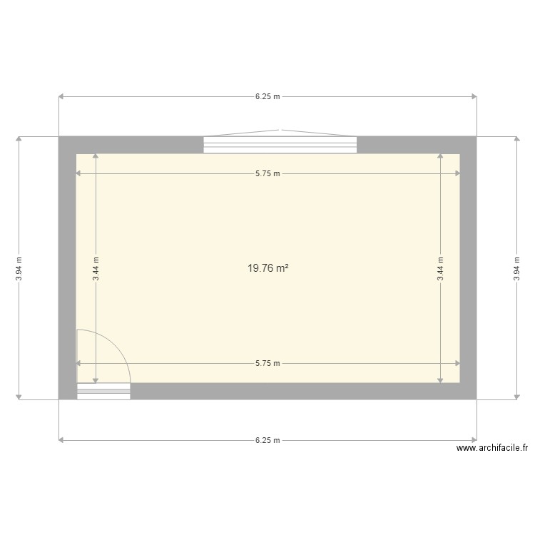 grande chambre haut. Plan de 0 pièce et 0 m2