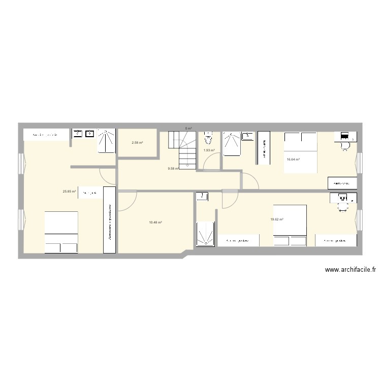 Briatexte etage1 v3. Plan de 0 pièce et 0 m2