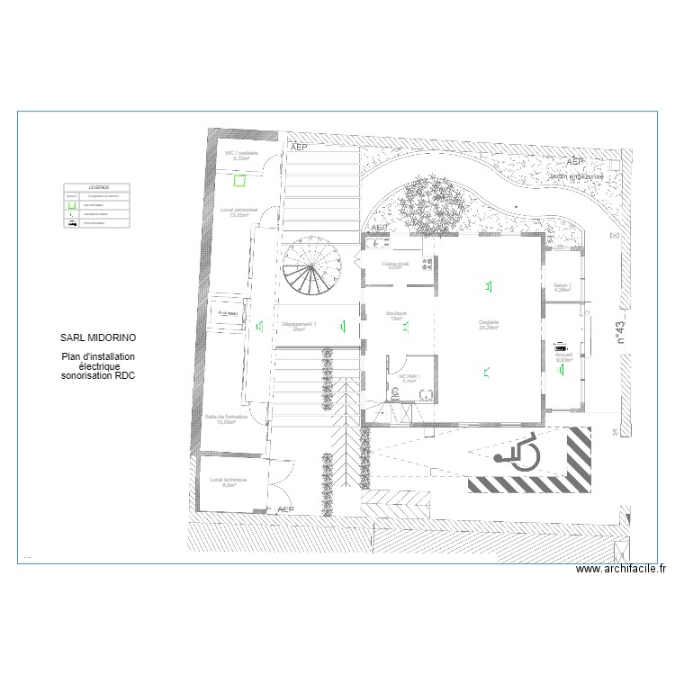 MIDORINO SONO RDC. Plan de 0 pièce et 0 m2