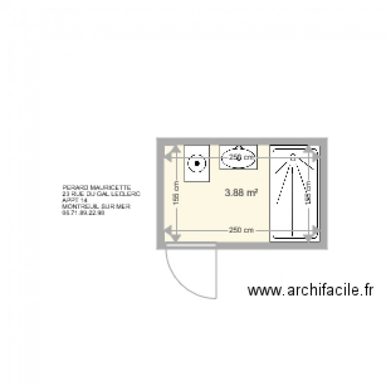 PERARD MAURICETTE . Plan de 0 pièce et 0 m2