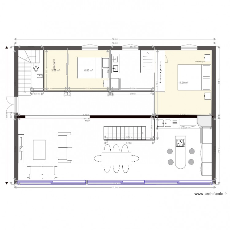 MAISON JFP RDC VERS C. Plan de 0 pièce et 0 m2