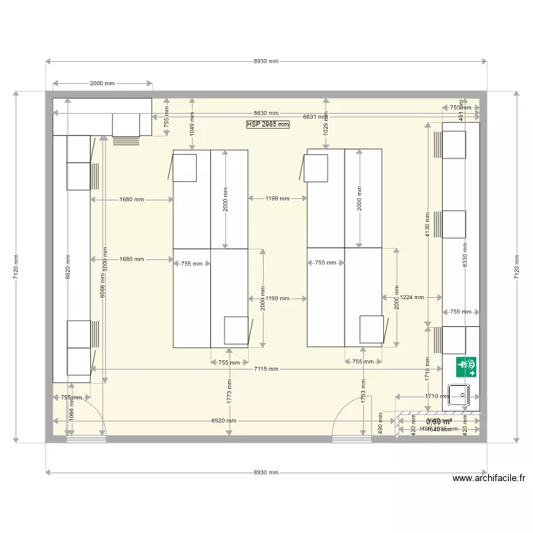 IUT. Plan de 