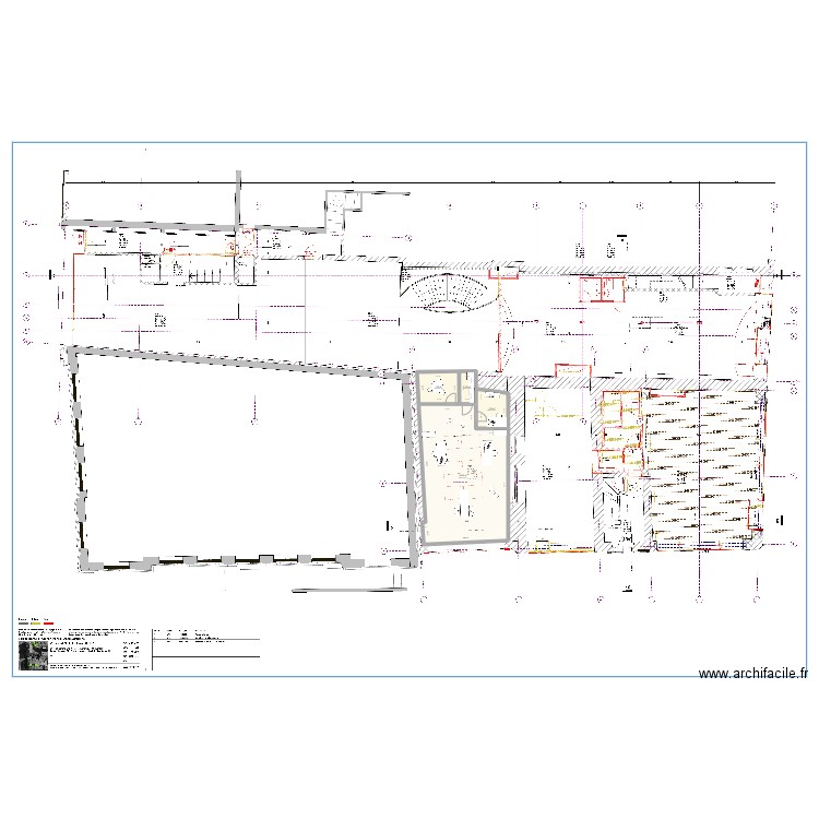 Yverdon - Rempart. Plan de 4 pièces et 88 m2