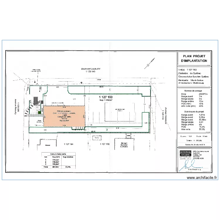 certipro escalier. Plan de 