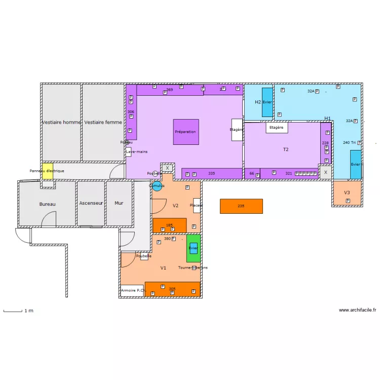 Laboratoires CL &eacute;pur&eacute;s. Plan de 
