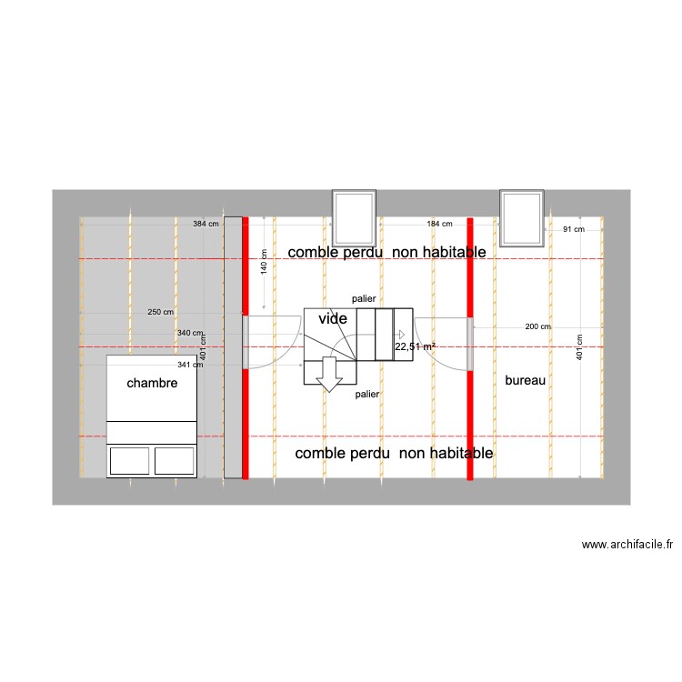 LONGERE PERROS GUIREC etage. Plan de 0 pièce et 0 m2