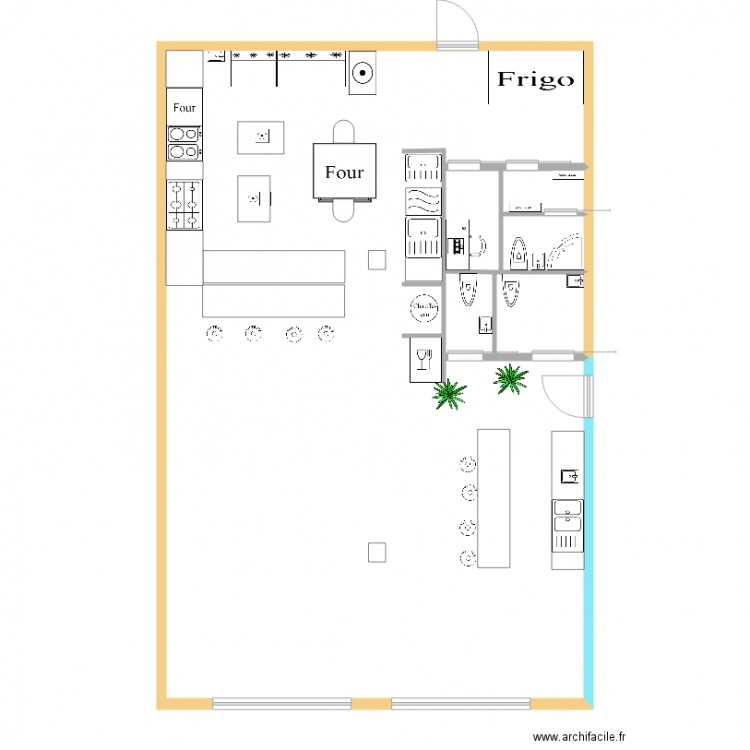 pizza5equipé. Plan de 0 pièce et 0 m2