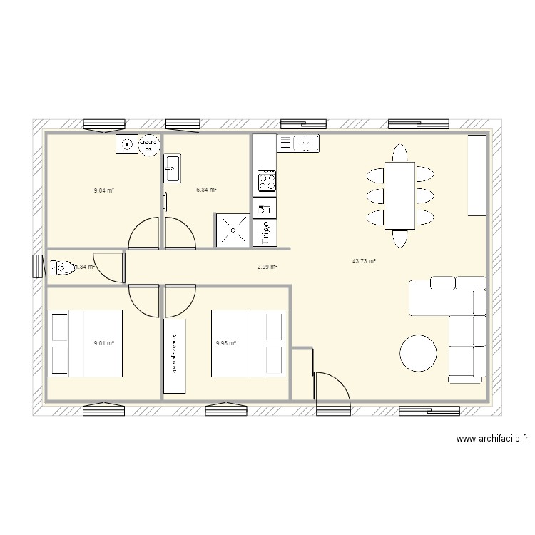 residence principale meublé 2. Plan de 0 pièce et 0 m2