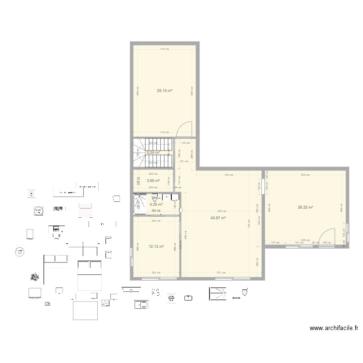 RDJ Jacqueline Février 2021  aménagement V1. Plan de 0 pièce et 0 m2