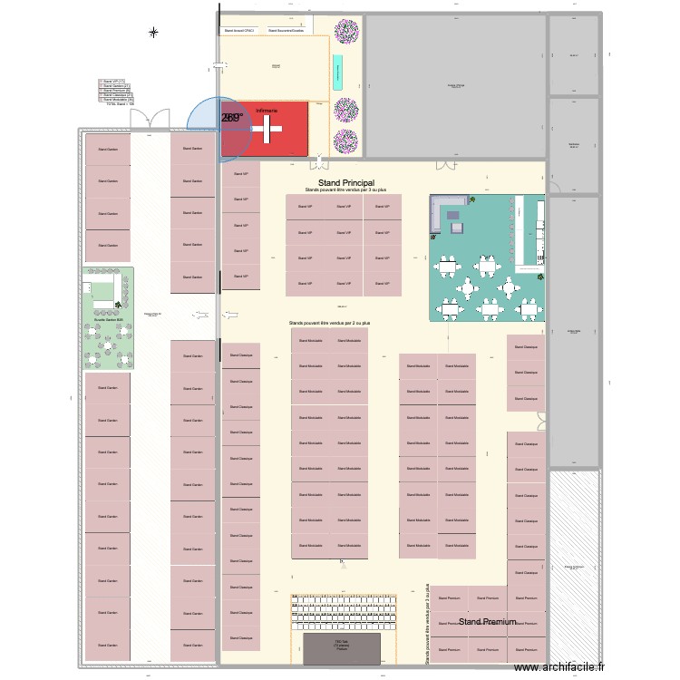 Salon des Entreprises CFACI (TBC stand 3x2). Plan de 0 pièce et 0 m2