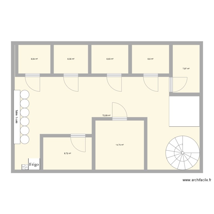 SEPHORA 2. Plan de 8 pièces et 130 m2