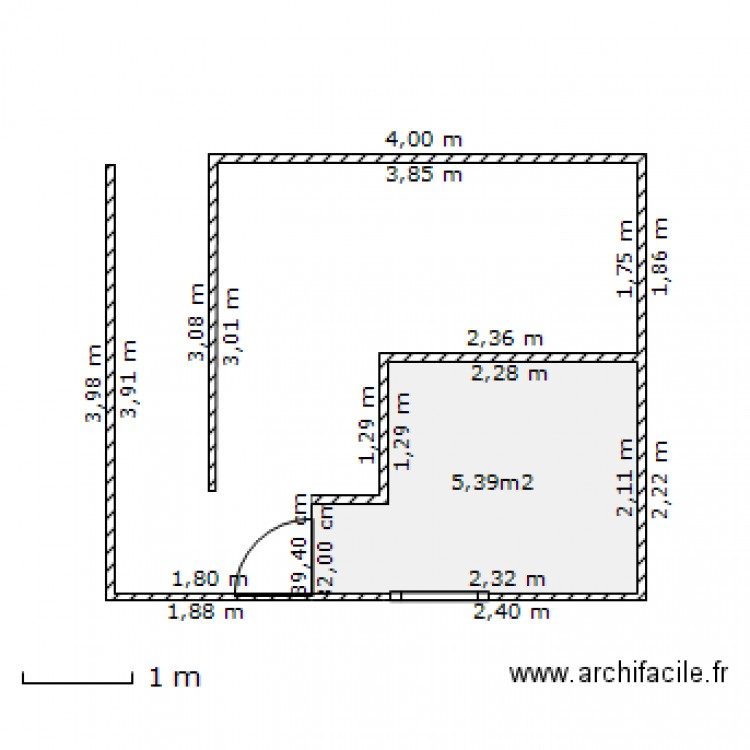 1er etage bis. Plan de 0 pièce et 0 m2