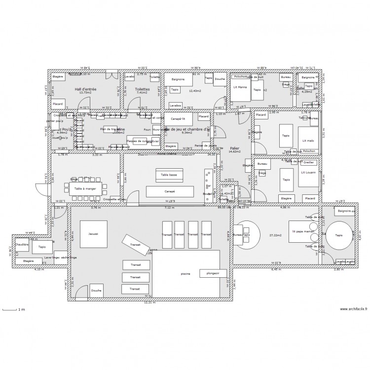 Maison. Plan de 0 pièce et 0 m2