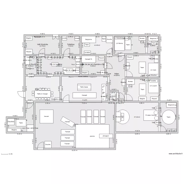 Maison. Plan de 