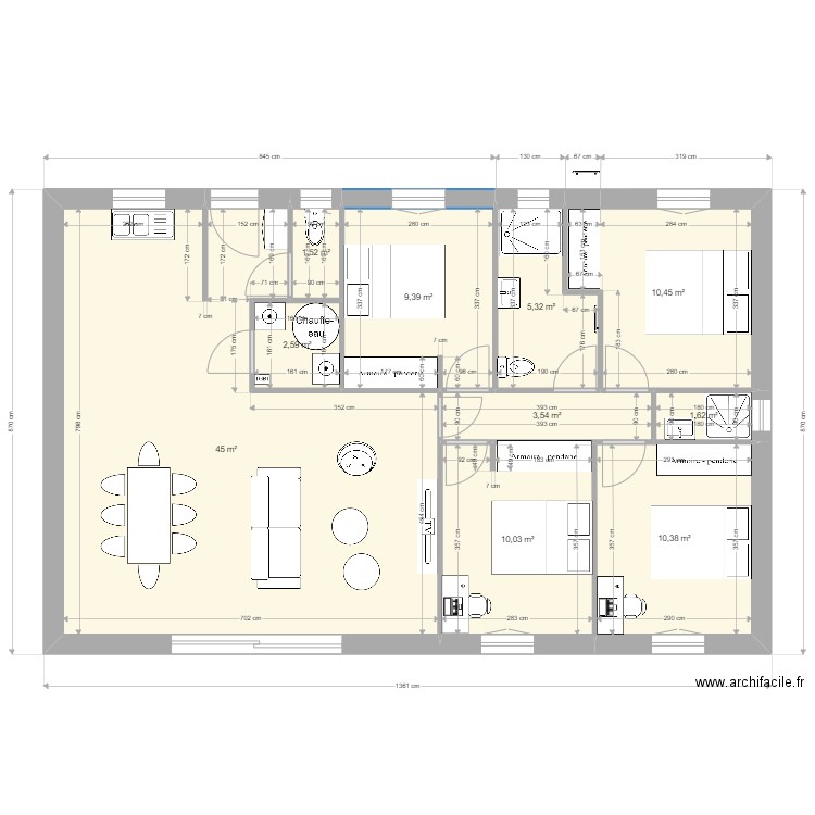 plan adapté maison manon V3. Plan de 0 pièce et 0 m2