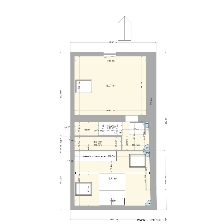 Ouistreham projet 1. Plan de 0 pièce et 0 m2