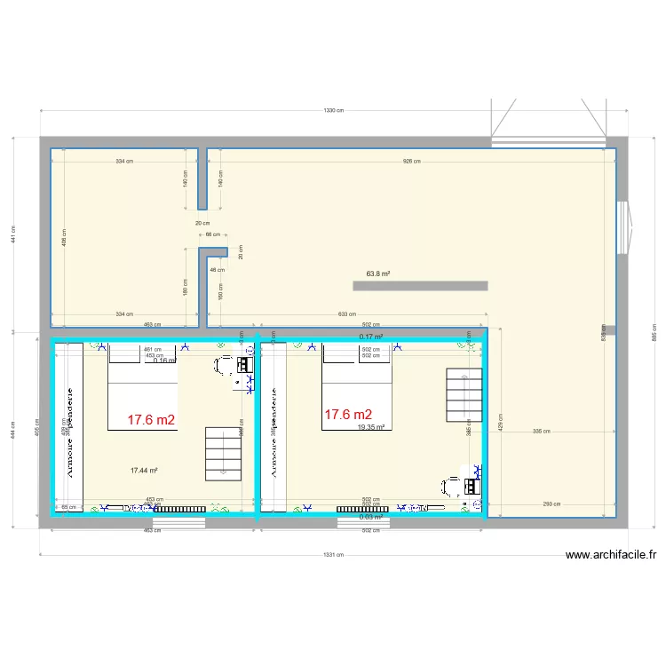 sous sol &eacute;lec. Plan de 