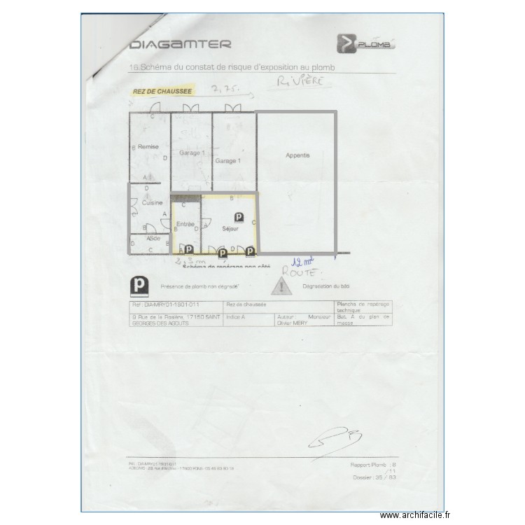 cotation st geoges. Plan de 0 pièce et 0 m2