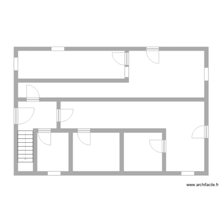 rez maison pellissier. Plan de 