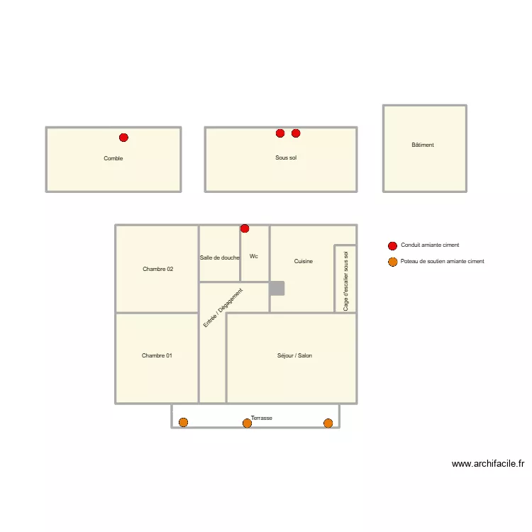 761300544. Plan de 13  et 33 m²