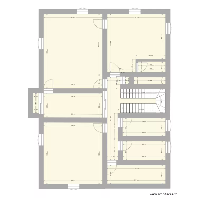 le bordelet 1er etage. Plan de 
