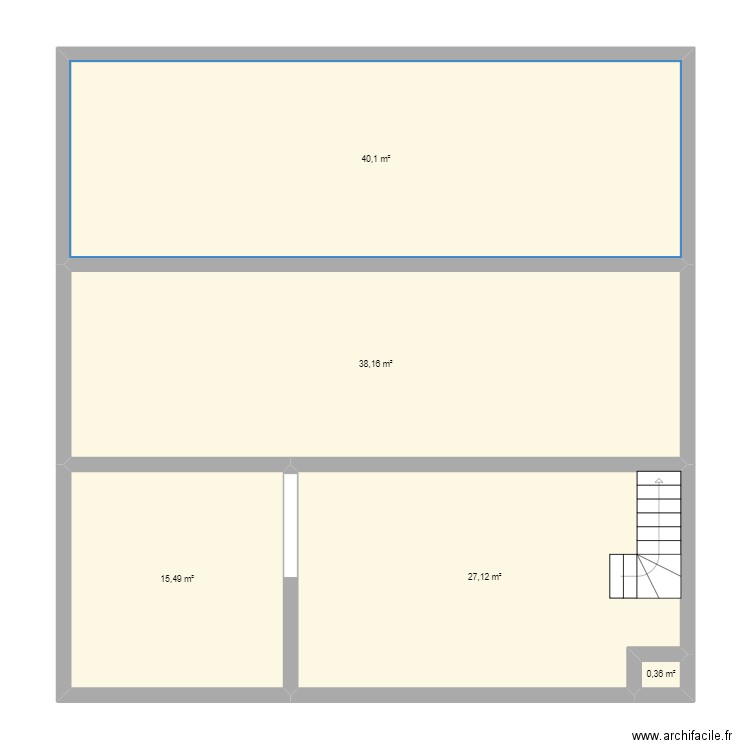 Pavie 2. Plan de 5 pièces et 121 m2