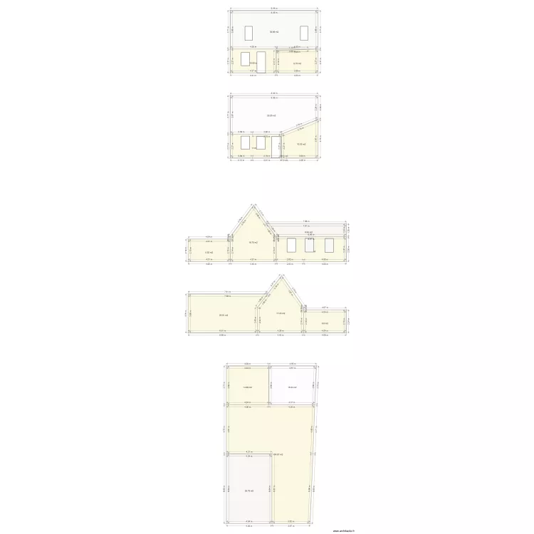 facade après . Plan de facade après . Plan de