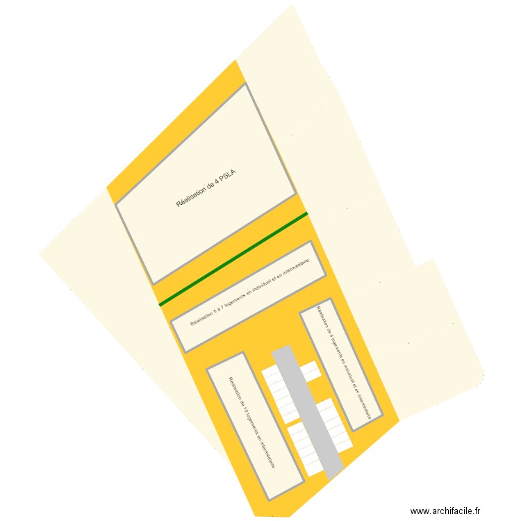 LCLV - Version PSLA et LLS. Plan de 4 pièces et 2943 m2