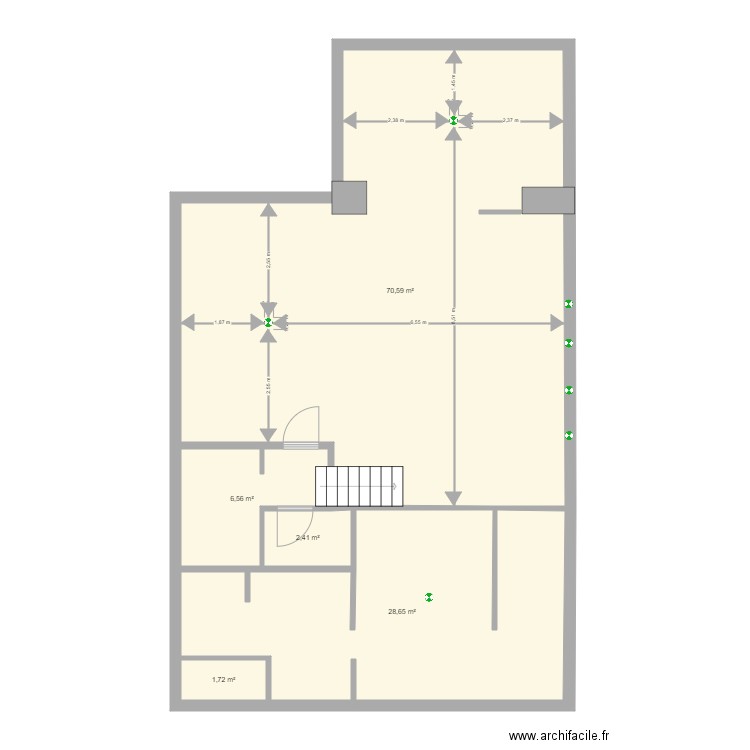 maison le cailar amenagement. Plan de 5 pièces et 110 m2