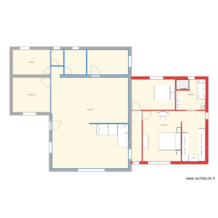 VERSION 1. Plan de 0 pièce et 0 m2
