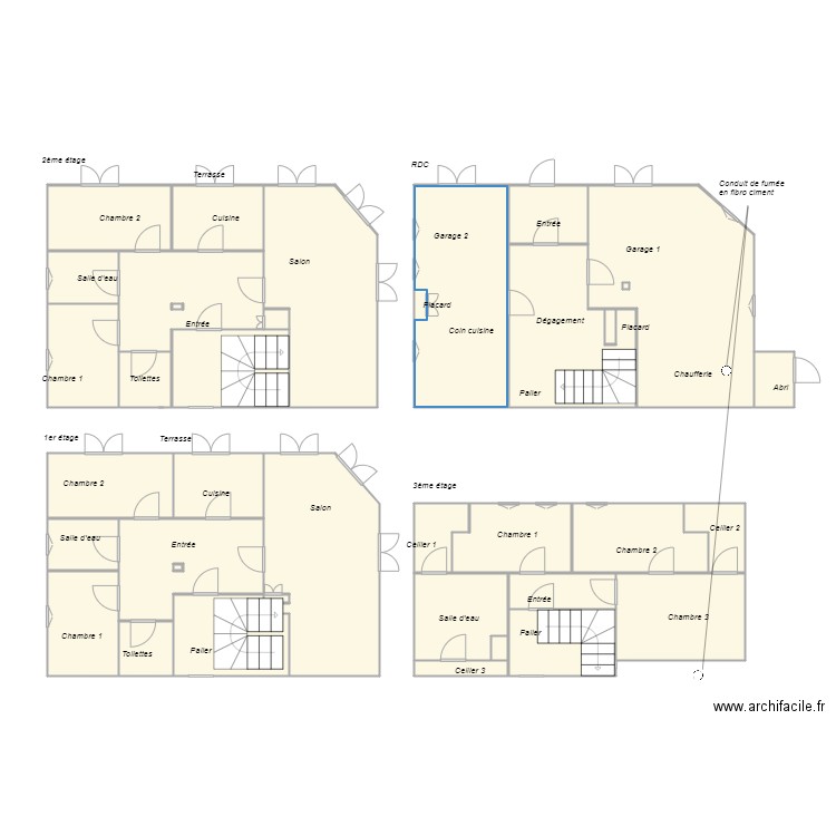 Croquis RUBES Amiante. Plan de 0 pièce et 0 m2