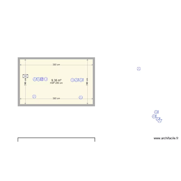 fonds atelier. Plan de 