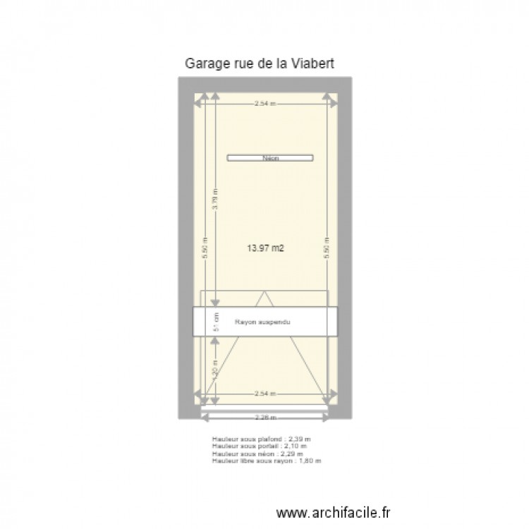 Garage Viabert. Plan de 0 pièce et 0 m2