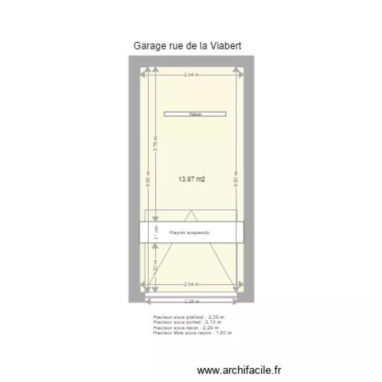 Garage Viabert. Plan de Garage Viabert. Plan de