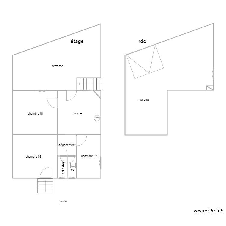 grolleau amiante. Plan de 0 pièce et 0 m2