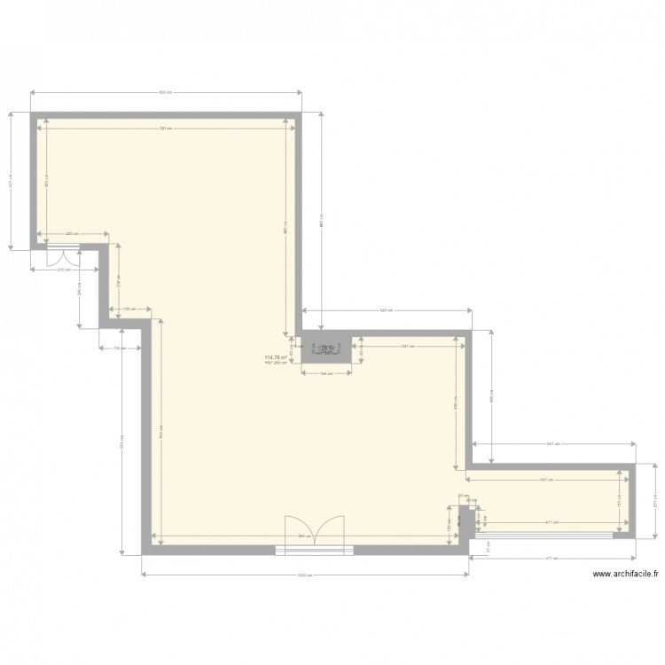 morières vide. Plan de 0 pièce et 0 m2