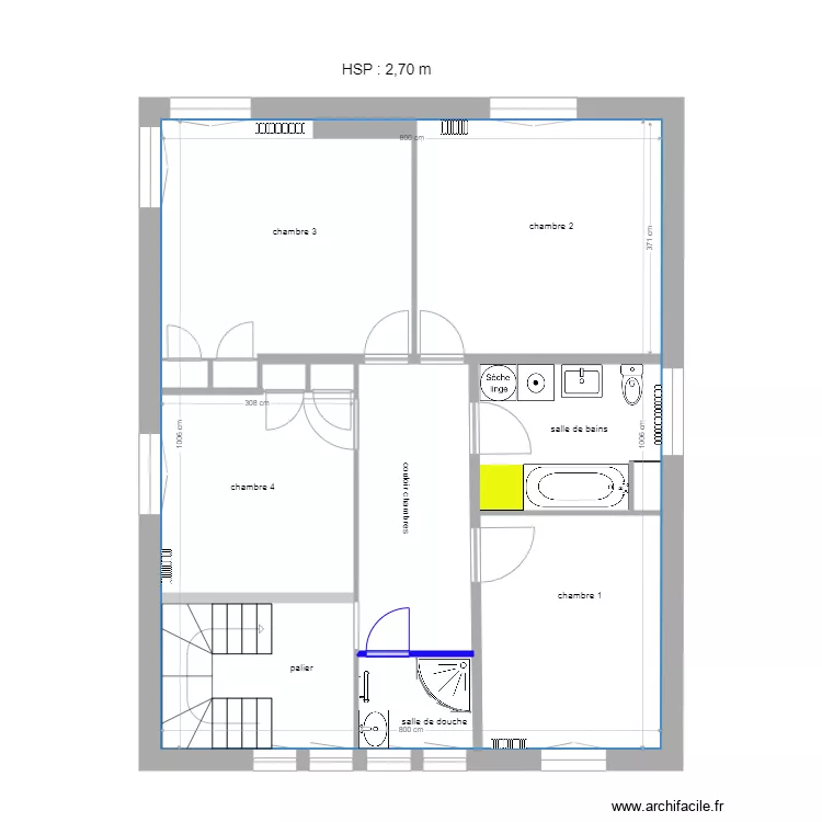 Enghien 1er &eacute;tage proposition 28 12 2020 version 2. Plan de 