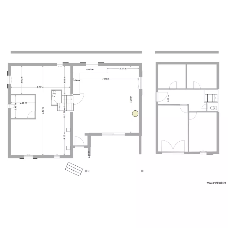 sous sol blanco. Plan de 