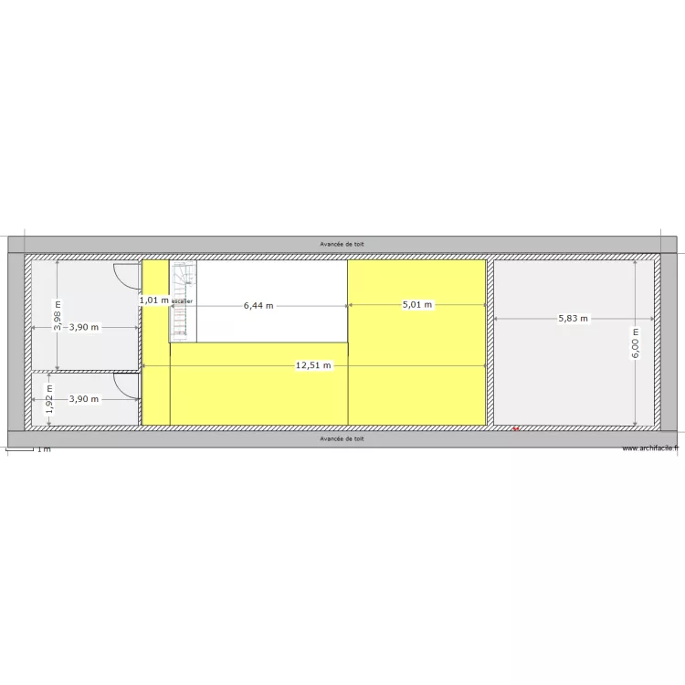 Etage 100e . Plan de 