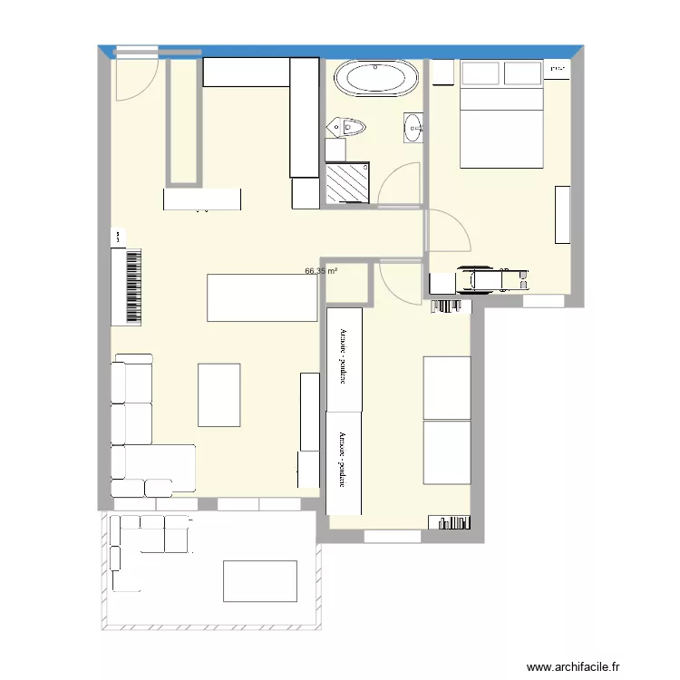 appart hauts geneveys 2. Plan de 