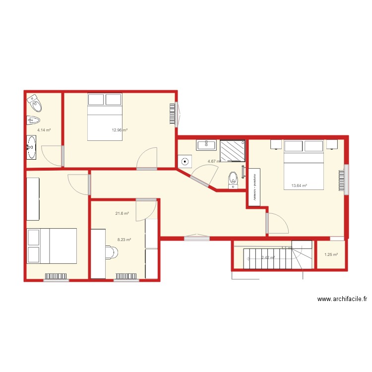 maison parents. Plan de 0 pièce et 0 m2