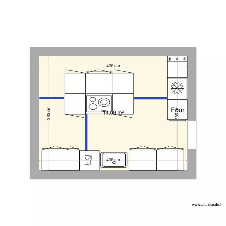 plan cuisine. Plan de 