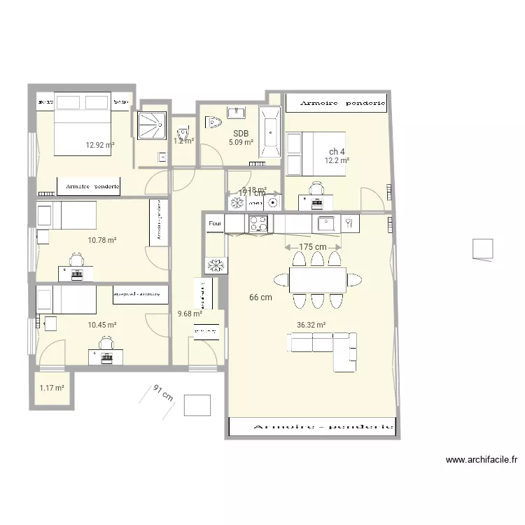 Al&eacute;sia bis alternative. Plan de 